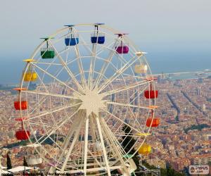 Układanka Koło Tibidabo, Barcelona