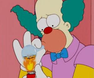 Układanka Krusty the Clown w scenie z jego show w telewizji