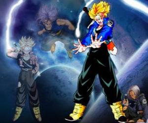Układanka Kufry jest pół człowiekiem, pół Saiyan, Vegeta i Bulma syn i brat Bra. W przyszłości, jedyne Saiyajin także opiekunem ziemi.