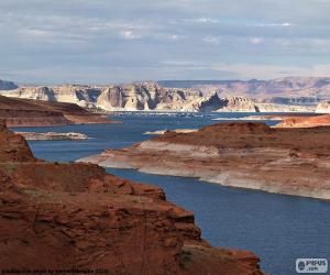 Układanka Lake Powell, Utah, Stany Zjednoczone Ameryki