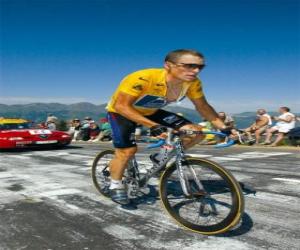 Układanka Lance Armstrong wspinaczki górskiej