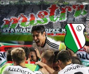 Układanka Legia Warszawa, mistrz polski w piłce nożnej Ekstraklasa 2013-2014