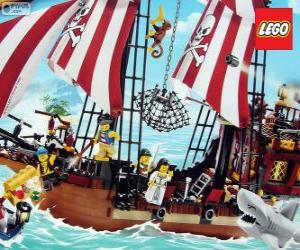 Układanka Lego statek piracki