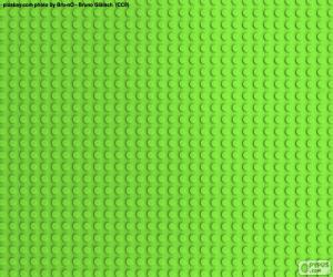 Układanka LEGO Zielona płytka konstrukcyjna