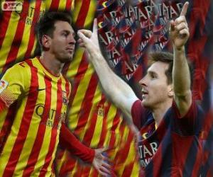 Układanka Leo Messi, najlepszym strzelcem w historii klubu FC Barcelona