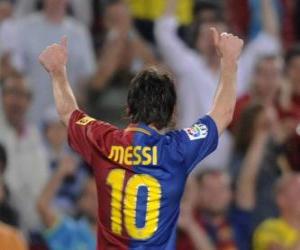 Układanka Leo Messi obchodzi cel
