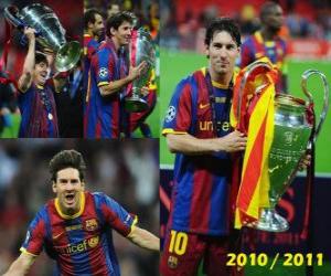 Układanka Leo Messi z okazji Champions League 2010-2011