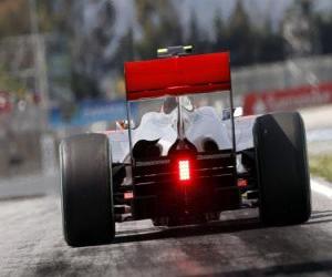 Układanka Lewis Hamilton - McLaren - Barcelona 2010