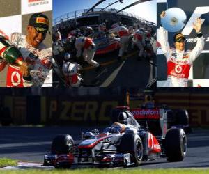 Układanka Lewis Hamilton - McLaren - Melbourne, Australia Grand Prix (2011) (2 miejsce)