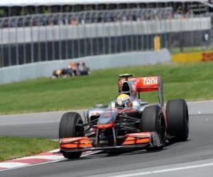 Układanka Lewis Hamilton - McLaren - Montreal 2010