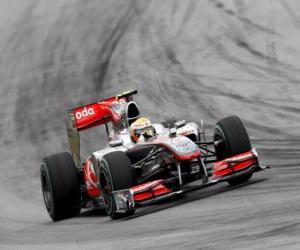Układanka Lewis Hamilton - McLaren - Sepang 2010
