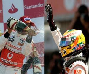 Układanka Lewis Hamilton - McLaren - Silverstone 2010 (2. miejsce)