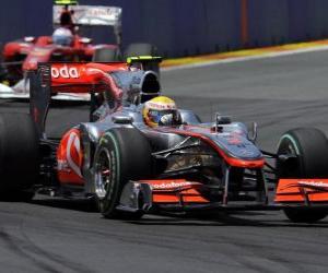 Układanka Lewis Hamilton - McLaren - Valencia 2010