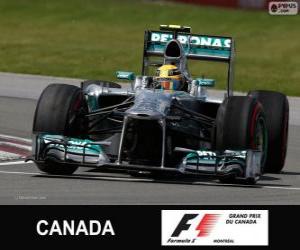Układanka Lewis Hamilton - Mercedes - 2013 Grand Prix Kanady, 3 sklasyfikowane