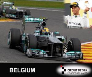 Układanka Lewis Hamilton - Mercedes - 2013 Grand Prix Belgii, 3 sklasyfikowane