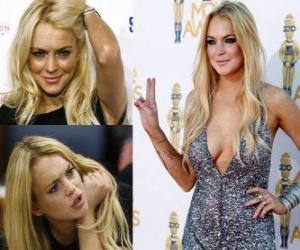 Układanka Lindsay Lohan jest aktorka, modelka i piosenkarka amerykańska.