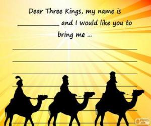 Układanka List do trzech króli