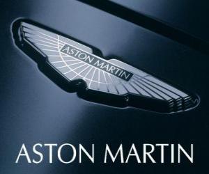 Układanka logo Aston Martin, brytyjskiego producenta samochodów