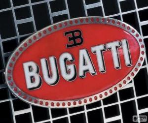 Układanka Logo Bugatti, francuska Marka włoskiego pochodzenia