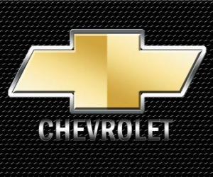 Układanka Logo Chevrolet, marka samochodów amerykańskich