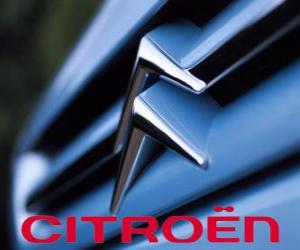 Układanka Logo Citroën, francuskich samochodów marki