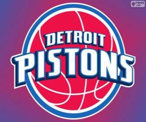 Układanka Logo Detroit Pistons, zespół NBA. Dywizja Centralna, Konferencja wschodnia