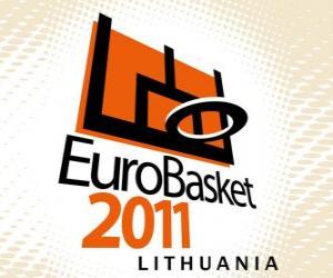 Układanka Logo EuroBasket 2011 na Litwie. Koszykówka Mistrzostwa Europy 2011. FIBA Europe