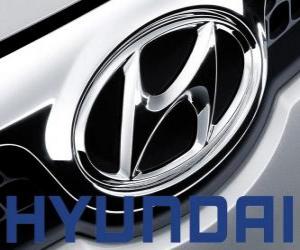 Układanka Logo Hyundai, marki samochodów w Korei Południowej