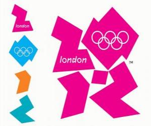 Układanka Logo Igrzyska Olimpijskie 2012 Londyn. Igrzyska XXX Olimpiady