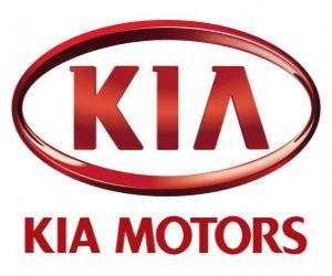 Układanka Logo KIA Motors, producenta samochodów Południowej Korei