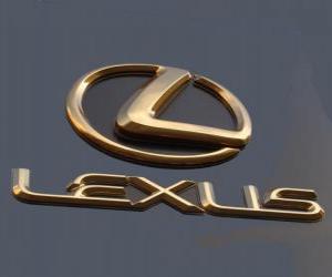 Układanka Logo Lexus, japońskiej marki wysokiej klasy samochodów
