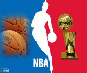 Układanka Logo NBA, zawodowej ligi koszykówki w Stanach Zjednoczonych Ameryki