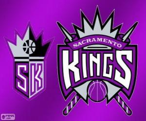 Układanka Logo Sacramento Kings, zespół NBA. Dywizja Pacyfiku, Konferencja zachodnia