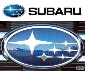 Układanka logo Subaru, japońska marka samochodów
