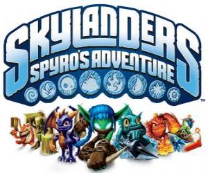 Układanka Logo z gry wideo od Spyro smoka, Skylanders: przygody Spyro