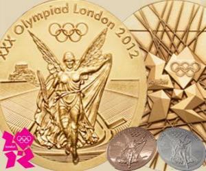 Układanka London 2012 medale