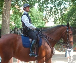Układanka Londyńskiej policji na koniu