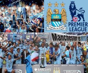 Układanka Manchester City, Mistrz Premier League 2011-2012, Football League z Anglii