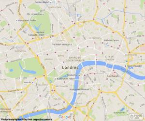 Układanka Mapa Londynu