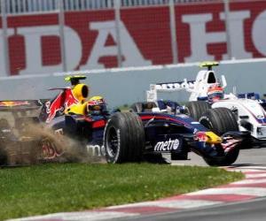 Układanka Mark Webber pilotowanie jej F1