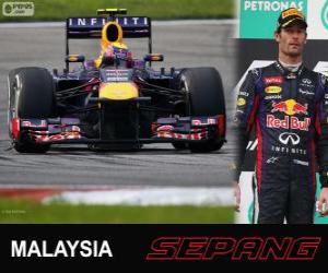 Układanka Mark Webber - Red Bull - Grand Prix Malezji 2013, 2 °, sklasyfikowanych