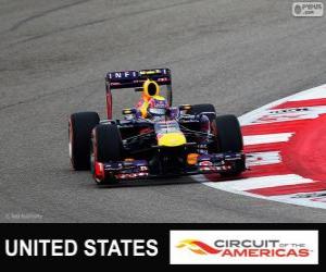 Układanka Mark Webber - Red Bull - Grand Prix Stanów Zjednoczonych 2013, 3 sklasyfikowane