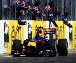 Układanka Mark Webber - Red Bull - Hungaroring, Grand Prix Węgier 2010