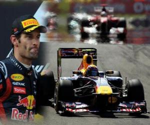 Układanka Mark Webber - Red Bull - Istanbul, Turcja Grand Prix (2011) (2 miejsce)