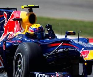 Układanka Mark Webber - Red Bull - Silverstone 2010