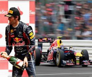 Układanka Mark Webber - Red Bull - Silverstone Grand Prix Wielkiej Brytanii (2011) (3 miejsce)