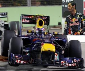Układanka Mark Webber - Red Bull - Singapore 2010 (3. miejsce)