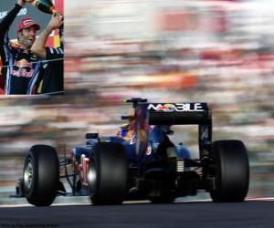 Układanka Mark Webber - Red Bull - Suzuka 2.010 (2 niejawne º)