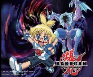 Układanka Marucho i Preya jego Aquos Guardian Bakugan