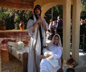 Układanka Maryi, Józefa i Dzieciątka Jezus w żłobie życia